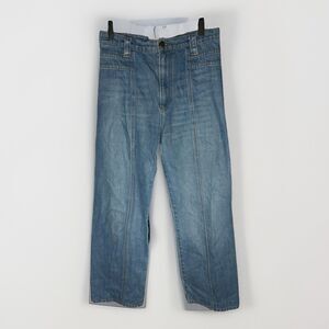 Reformation Women High Rise 70s Ankle Cropped Jeans Chesapeake Wash Size 28